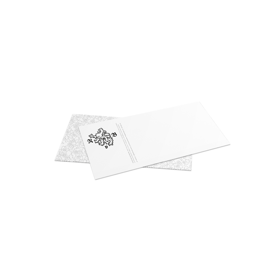 Grußkarte im Paket